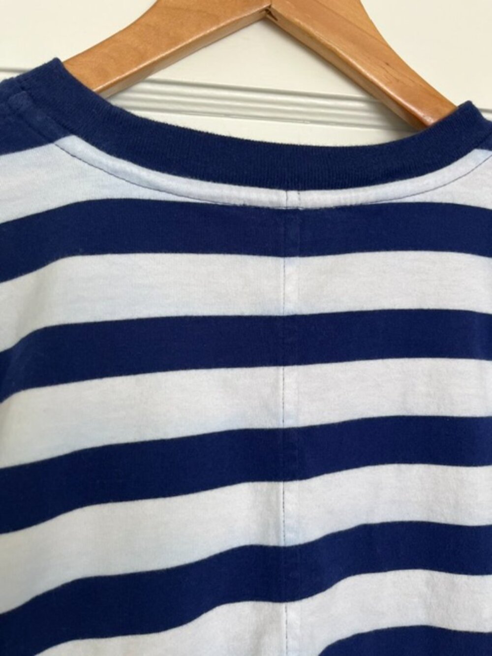 Madewell Oversized Long-Sleeve Striped Crewneck Tee | Size XS - Picture 4 of 8